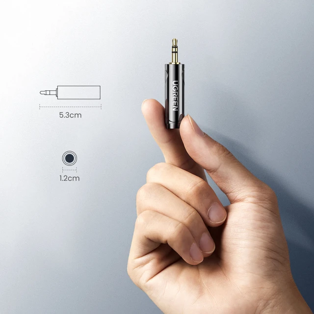Аудиоадаптер Ugreen Audio Adapter 3.5mm to 6.35mm Mini Jack Gray (6957303867110)