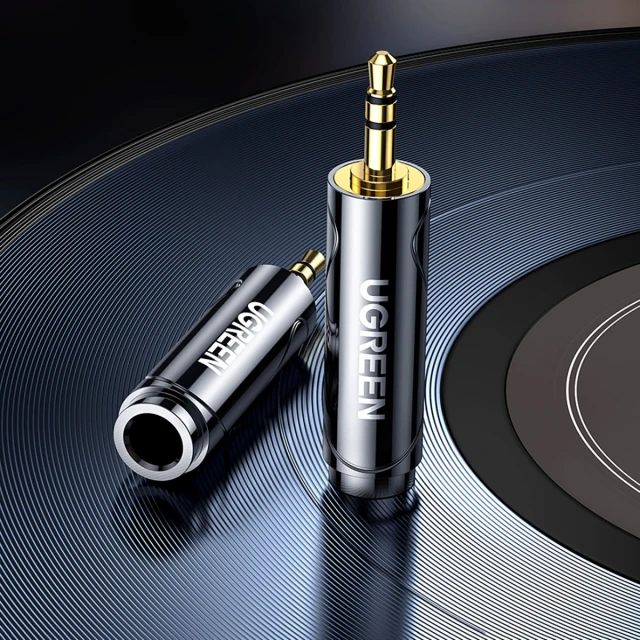 Аудиоадаптер Ugreen Audio Adapter 3.5mm to 6.35mm Mini Jack Gray (6957303867110)