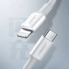 Кабель Ugreen USB Type-C to Lightning 3A 0.25m White (UGR1291WHT)