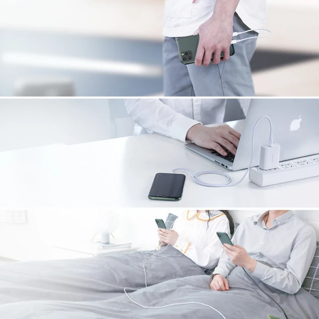 Кабель Ugreen USB Type-C to Lightning 3A 0.25m White (UGR1291WHT)