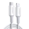 Кабель Ugreen USB Type-C to Lightning 3A 0.25m White (UGR1291WHT)