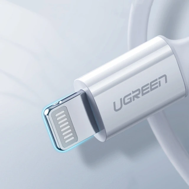 Кабель Ugreen USB Type-C to Lightning 3A 0.25m White (UGR1291WHT)