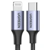 Кабель Ugreen US304 Lightning to USB-C PD 36W 1.5m Black (60760)