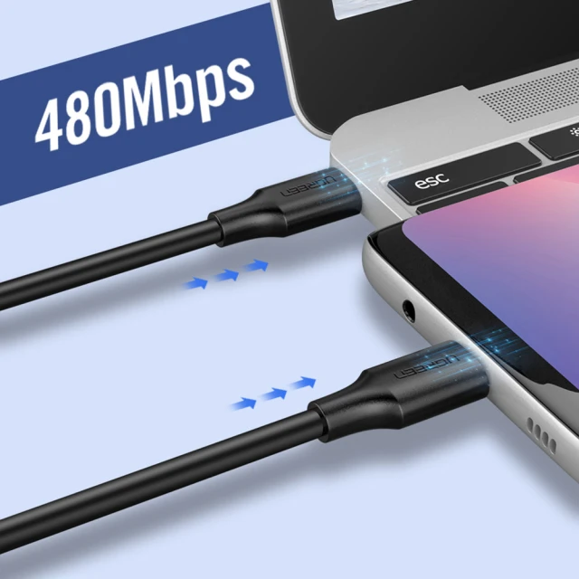 Кабель Ugreen USB Type-C 3A 3m Black (UGR1154BLK)