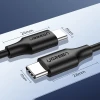 Кабель Ugreen USB Type-C 3A 3m Black (UGR1154BLK)