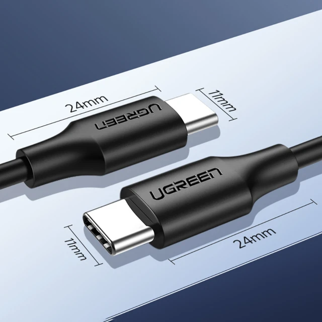 Кабель Ugreen USB Type-C 3A 3m Black (UGR1154BLK)