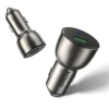 Автомобільний зарядний пристрій Ugreen Quick Charge USB-A/USB Type-C 36W 3A Gray (UGR691GRY)