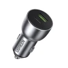Автомобільний зарядний пристрій Ugreen Quick Charge USB-A/USB Type-C 36W 3A Gray (UGR691GRY)
