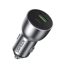 Автомобильное зарядное устройство Ugreen Quick Charge USB-A/USB Type-C 36W 3A Gray (UGR691GRY)
