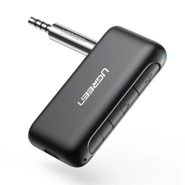 Аудіоприймач Ugreen Bluetooth 5.0 Audio Receiver AUX Mini Jack for Car Black (UGR496)