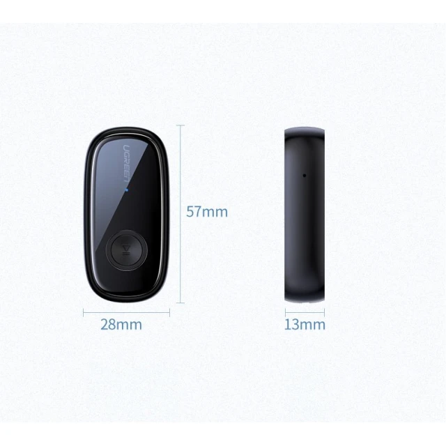 Аудиоадаптер Ugreen Bluetooth 5.0 Audio Receiver AUX Mini Jack Black (UGR442)