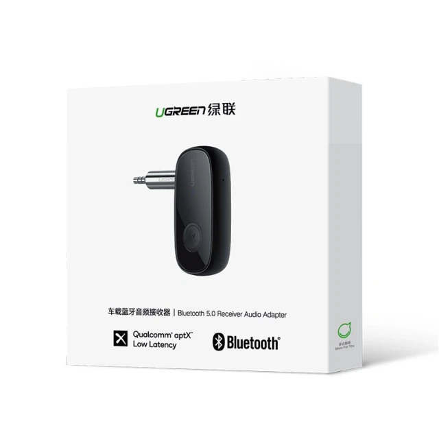 Аудиоадаптер Ugreen Bluetooth 5.0 Audio Receiver AUX Mini Jack Black (UGR442)