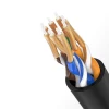 Патчкорд Ugreen Ethernet RJ45 Cat 6A UTP 1000Mbps 1m Black (UGR467BLK)