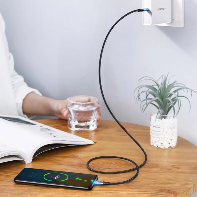 Кабель Ugreen Quick Charge USB Type-C to USB Type-C 100W 5A 480Mbps 1m Gray (UGR1149GRY)
