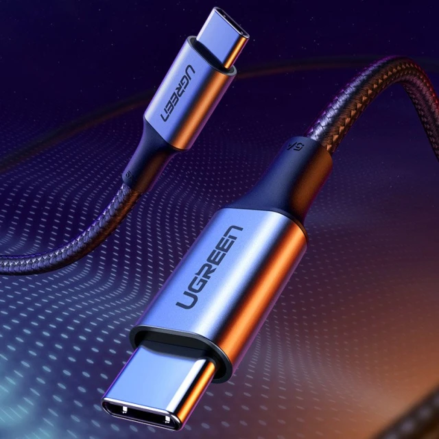 Кабель Ugreen Quick Charge USB Type-C to USB Type-C 100W 5A 2m Gray (UGR1148GRY)
