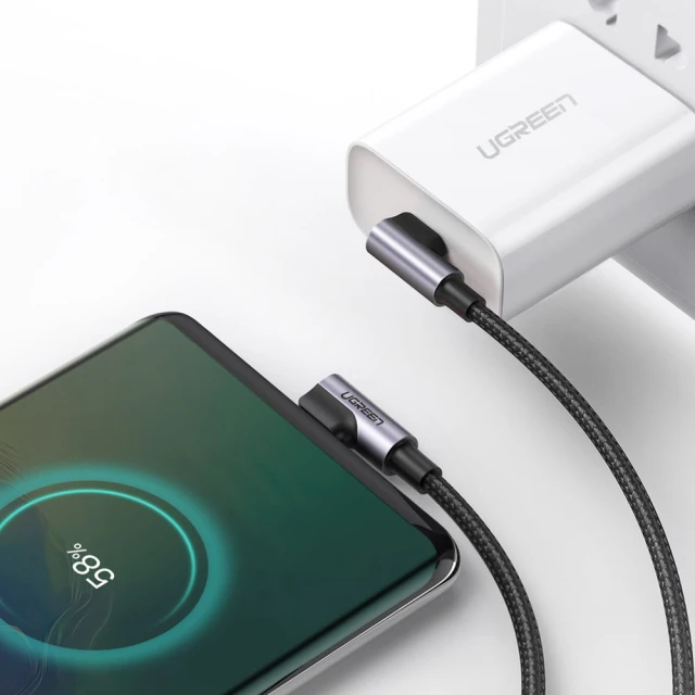 Кабель Ugreen Quick Charge USB Type-C to USB Type-C FCP 3A 1m Gray (UGR1088BLK)