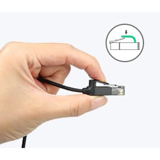 Патчкорд Ugreen Ethernet RJ45 Cat 6A UTP 1000Mbps 10m Black (UGR468BLK)