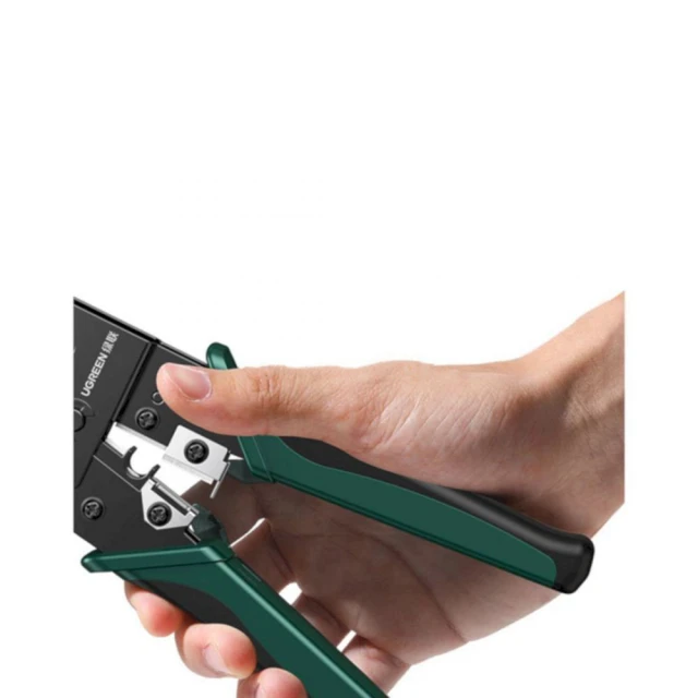 Кабельний затискач Ugreen Ethernet RJ45 NW136 8P6P Black/Green (70683-ugreen)