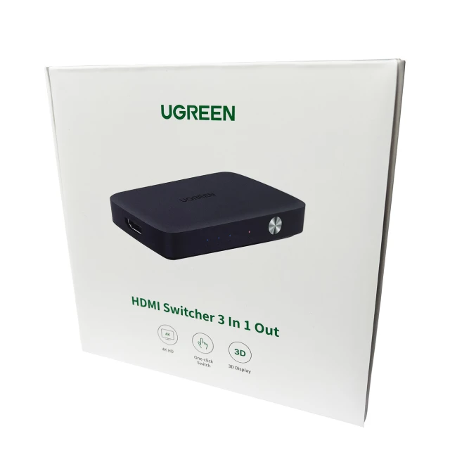 Перемикач Ugreen HDMI to 3x HDMI 4K 30Hz Black (UGR963BLK)