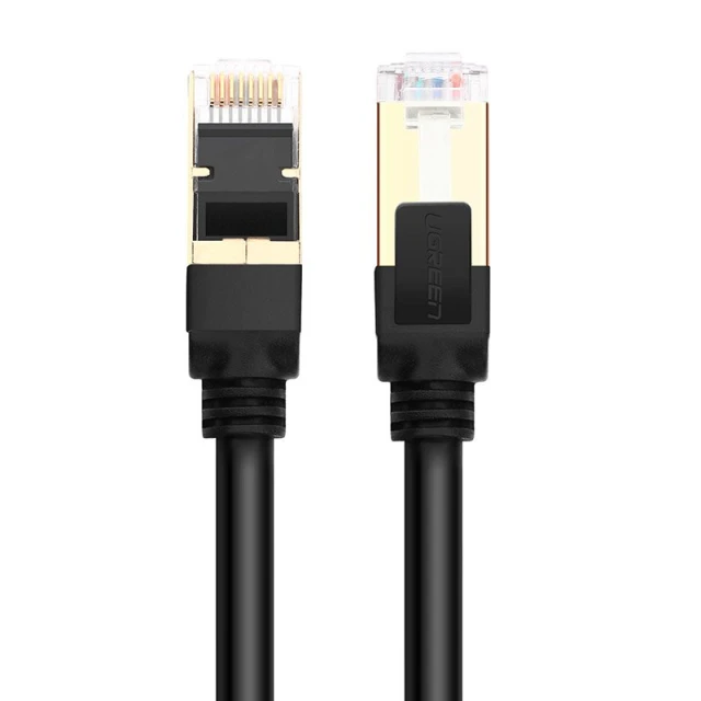 Патчкорд Ugreen Ethernet RJ45 Cat 7 STP LAN 10Gbps 2m Black (UGR414BLK)