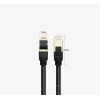 Патчкорд Ugreen Ethernet RJ45 Cat 7 STP LAN 10Gbps 2m Black (UGR414BLK)