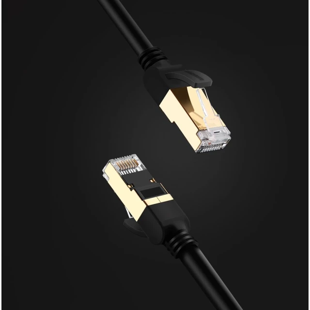 Патчкорд Ugreen Ethernet RJ45 Cat 7 STP LAN 10Gbps 2m Black (UGR414BLK)