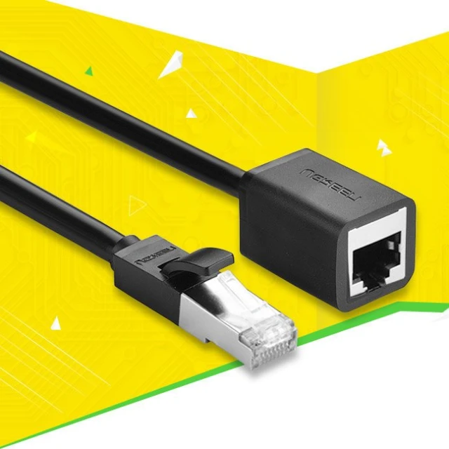 Кабель Ugreen Ethernet RJ45 Cat 6 FTP 1000Mbps 2m Black (6957303882816)
