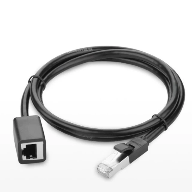 Кабель Ugreen Ethernet RJ45 Cat 6 FTP 1000Mbps 3m Black (6957303882823)
