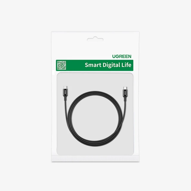 Кабель Ugreen US300 USB-C / USB-C 480Mb/s 5A 2m Black (80372)