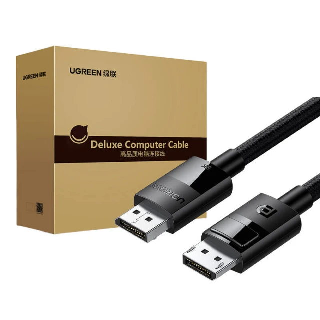 Кабель Ugreen DP114 DisplayPort to DisplayPort 8K 1.5m Black (80391)