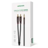 Кабель Ugreen Mini Jack 3.5mm to 2x RCA 2m Copper (6957303888474)