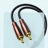 Кабель Ugreen Mini Jack 3.5mm to 2x RCA 2m Copper (6957303888474)