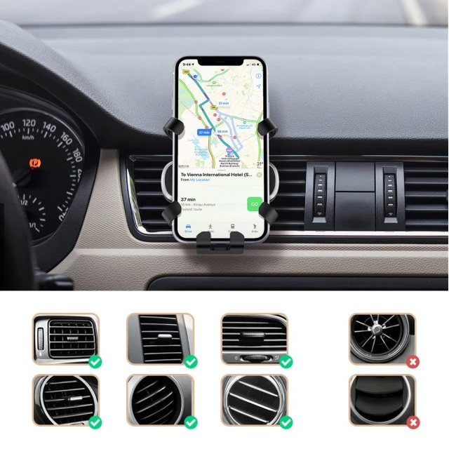 Автотримач Ugreen Gravity Car Phone Holder Black (6957303888719)