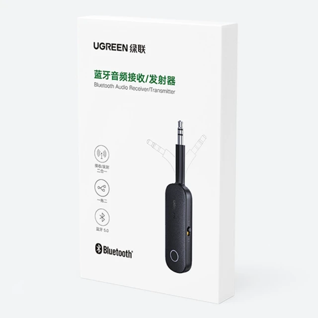 Аудіопередавач/Приймач Ugreen Mini Jack 3.5mm Black (UGR1200BLK)