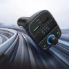 Автомобільний зарядний пристрій Ugreen FM Transmitter 4.8 A MP3 car charger 2x USB-A/USB Type-C/TF/micro SD Black (UGR997BLK)