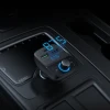 Автомобільний зарядний пристрій Ugreen FM Transmitter 4.8 A MP3 car charger 2x USB-A/USB Type-C/TF/micro SD Black (UGR997BLK)