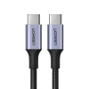 Кабель Ugreen Quick Charge USB Type-C to USB Type-C 100 Вт 5A 3m Gray (UGR1171GRY)