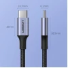 Кабель Ugreen Quick Charge USB Type-C to USB Type-C 100 Вт 5A 3m Gray (UGR1171GRY)