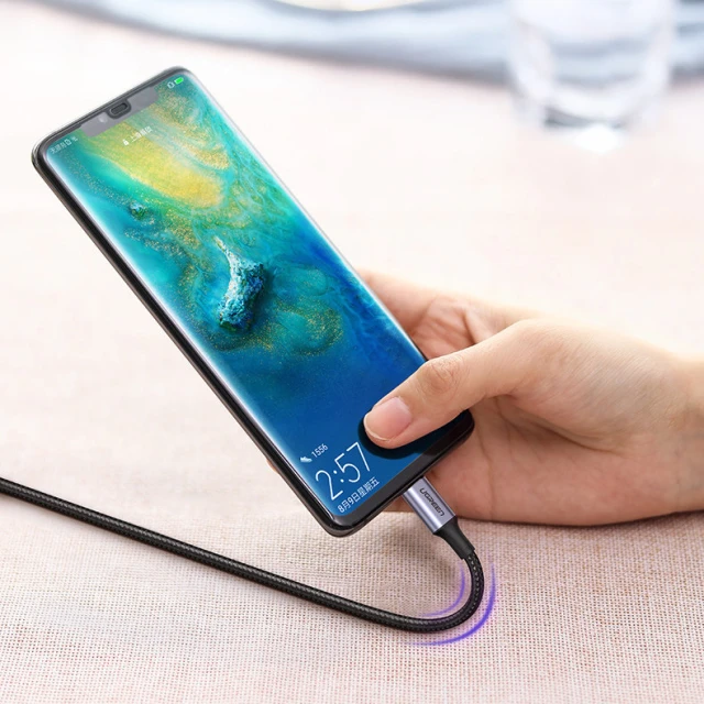 Кабель Ugreen Quick Charge USB Type-C to USB Type-C 100 Вт 5A 3m Gray (UGR1171GRY)
