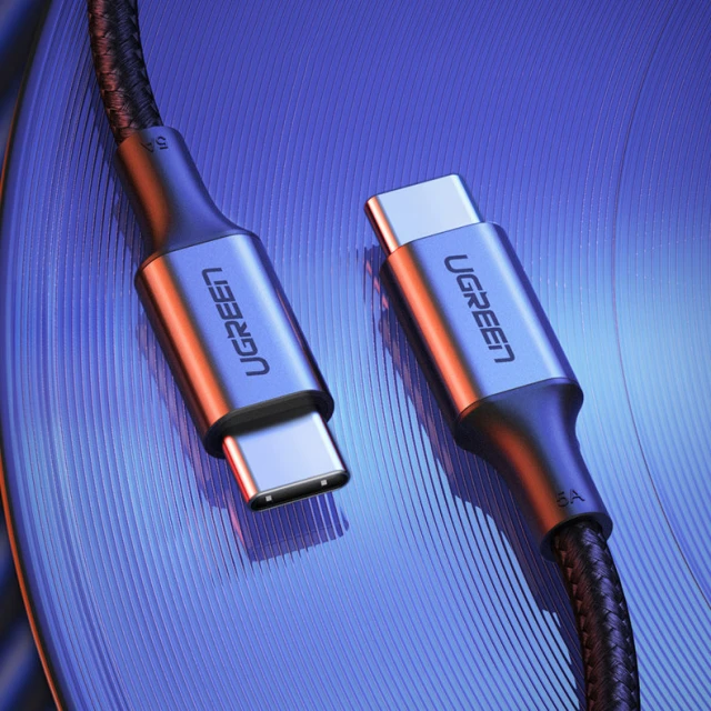 Кабель Ugreen Quick Charge USB Type-C to USB Type-C 100 Вт 5A 3m Gray (UGR1171GRY)