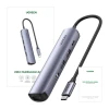 USB-хаб Ugreen USB-C to 2x USB | HDMI 4K | RJ45 | PD 100W Grey (CM418)