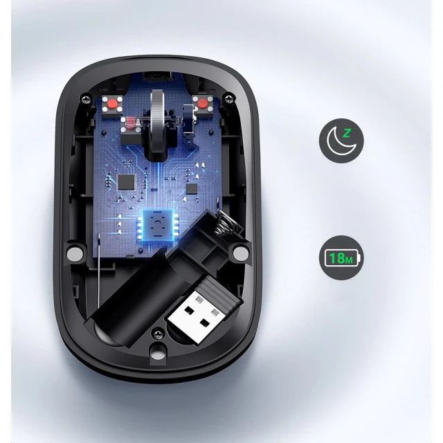 Миша Ugreen Handy Wireless USB Gray (UGR1212)