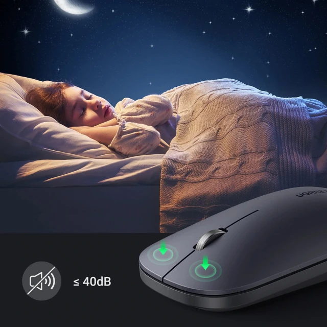 Миша Ugreen Handy Wireless USB Mouse Green (UGR1309GRN)