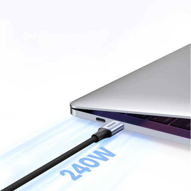 Кабель Ugreen USB Type-C to USB Type-C 240W 5A 2m Gray (UGR1317GRY)