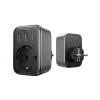 Мережевий зарядний пристрій Ugreen CD314 30W USB-C | 2xUSB-A | AC Black (90613)