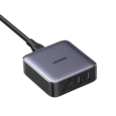 Мережевий подовжувач Ugreen GaN 2x USB-C/2x USB-A 65W 2m Black (6957303897476)