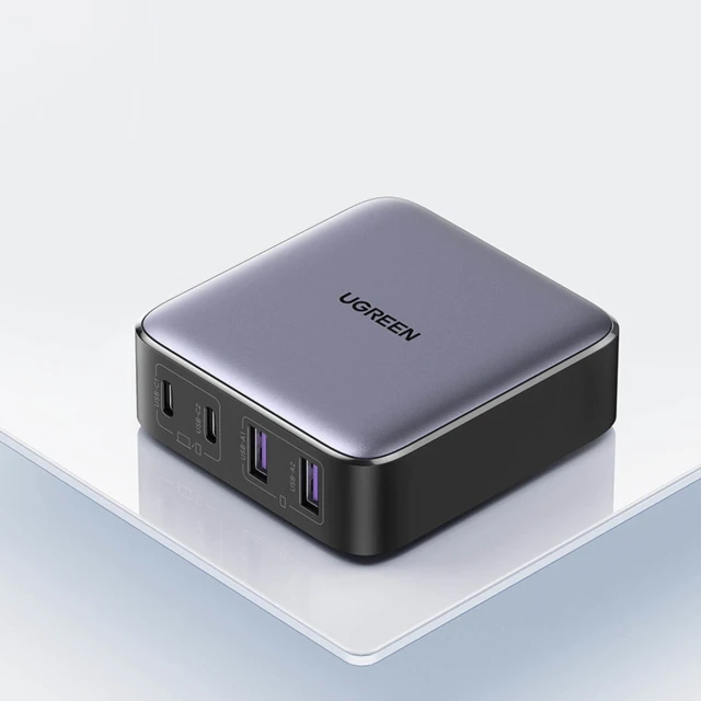 Мережевий подовжувач Ugreen GaN 2x USB-C/2x USB-A 65W 2m Black (6957303897476)