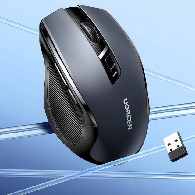 Бездротова миша Ugreen USB 2.4GHz Bluetooth 5.0 4000 DPI Black (6957303898558)