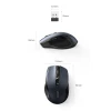 Бездротова миша Ugreen USB 2.4GHz Bluetooth 5.0 4000 DPI Black (6957303898558)