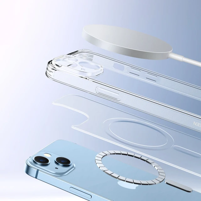 Чохол Ugreen Classy Clear Magnetic Protective Case для iPhone 14 Plus Transparent with MagSafe (90935-UGREEN)